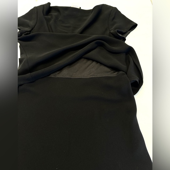 S.L. Fashions Black Evening Drape Neck Dress Size 12 - Picture 7 of 7